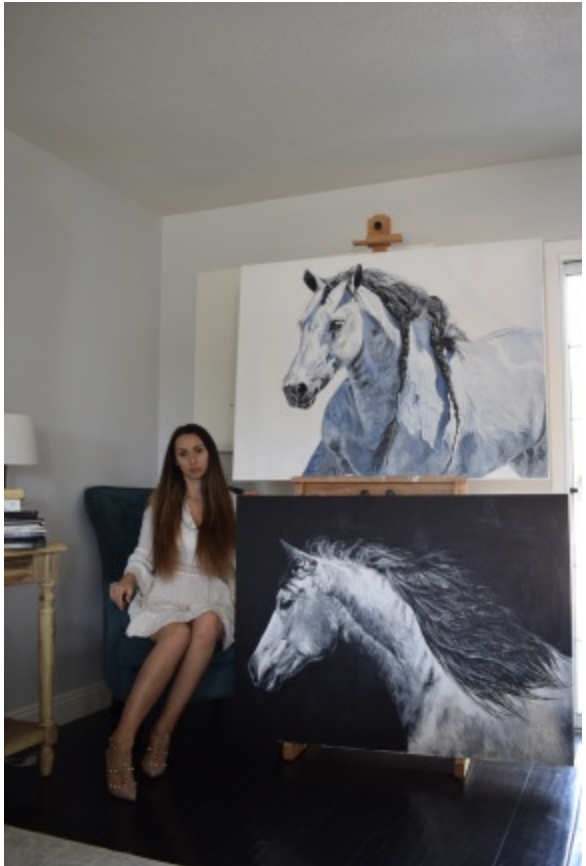 Kasia Kaznocha in her studio